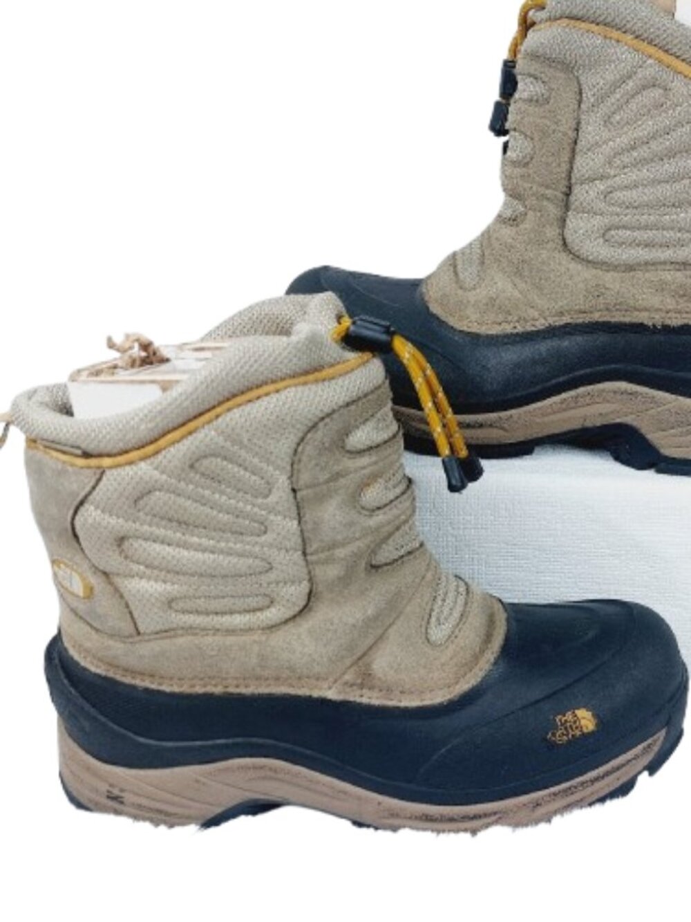 The North Face Boys Beige Chilkat Waterproof Insulated Pull-On Snow Boots Size 5